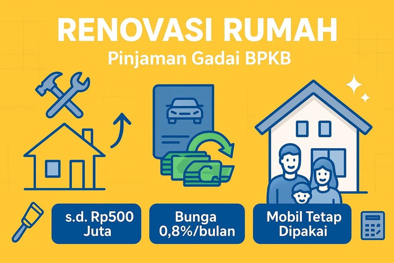 Renovasi Rumah dengan Pinjaman Gadai BPKB: Simulasi & Tips
