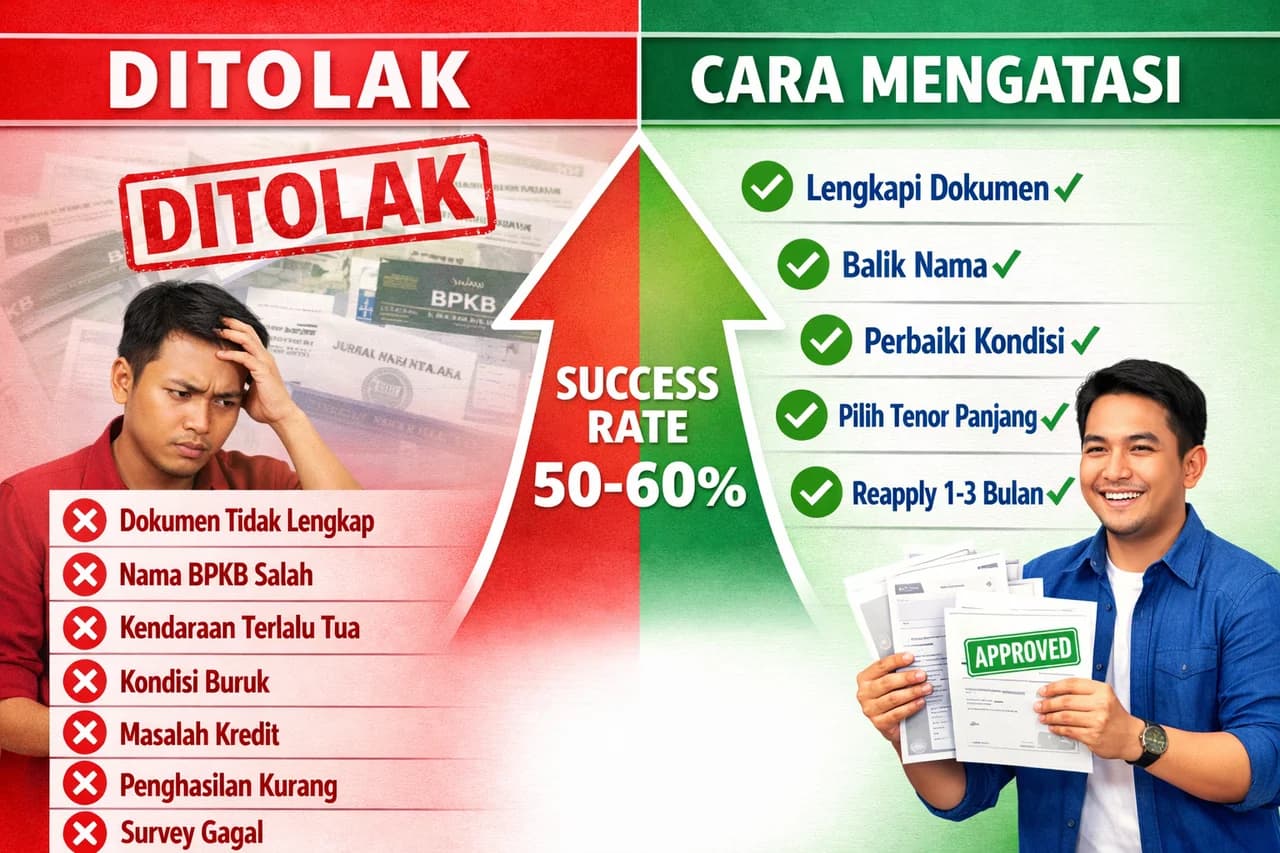 Kenapa Gadai BPKB Ditolak? 7 Penyebab dan Cara Mengatasi